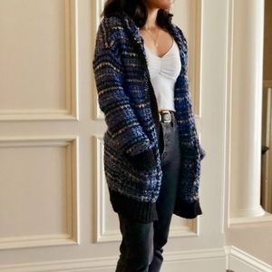 GARAGE Hooded Knit Cardigan